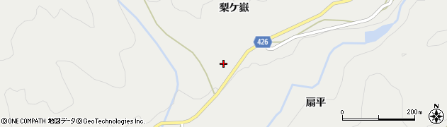 愛知県設楽町（北設楽郡）津具（上大地畑）周辺の地図