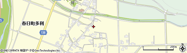 兵庫県丹波市春日町多利430周辺の地図