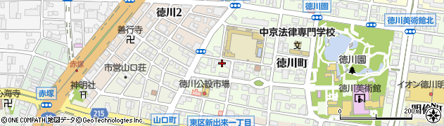 愛知県名古屋市東区徳川町1407周辺の地図