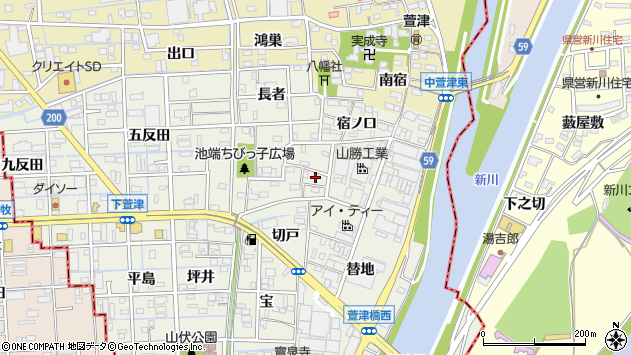 〒490-1114 愛知県あま市下萱津の地図