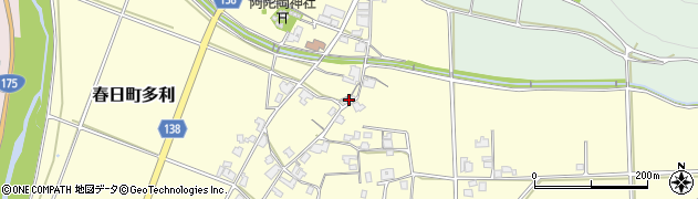 兵庫県丹波市春日町多利993周辺の地図