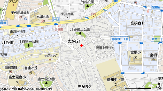〒464-0006 愛知県名古屋市千種区光が丘の地図