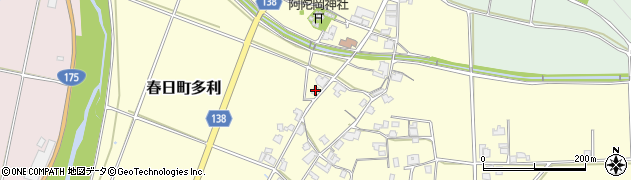 兵庫県丹波市春日町多利1047周辺の地図