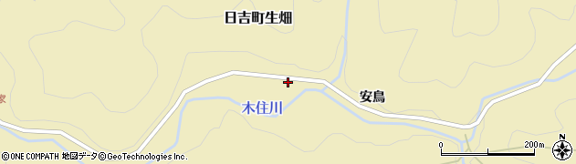 京都府南丹市日吉町生畑（前畑）周辺の地図