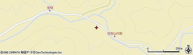 京都府南丹市日吉町生畑（ツノ元上）周辺の地図