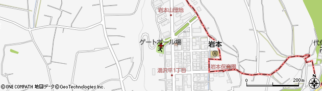 湯沢平公園周辺の地図