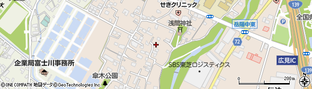 静岡県富士市伝法684周辺の地図