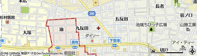 愛知県あま市下萱津九反田29周辺の地図