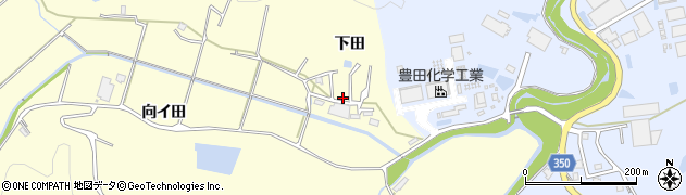 愛知県豊田市深見町（下田）周辺の地図