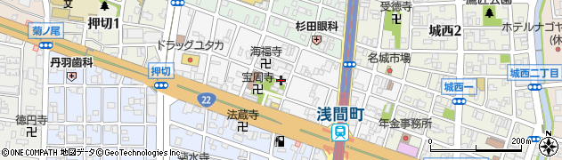 愛知県名古屋市西区浅間周辺の地図