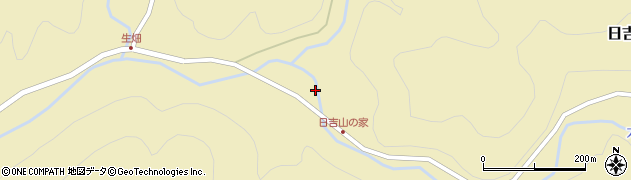 京都府南丹市日吉町生畑（ツノ元下）周辺の地図