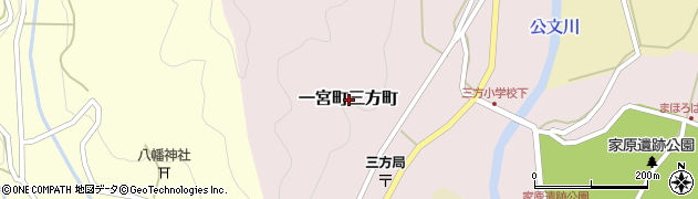 兵庫県宍粟市一宮町三方町周辺の地図