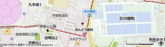 愛知県名古屋市東区前浪町9周辺の地図