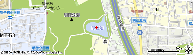 明徳池周辺の地図
