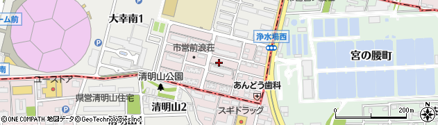 愛知県名古屋市東区前浪町周辺の地図