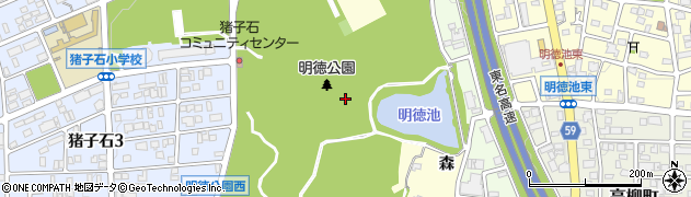 愛知県名古屋市名東区猪高町大字藤森（香流）周辺の地図