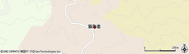 愛知県豊田市上切山町猿海老周辺の地図