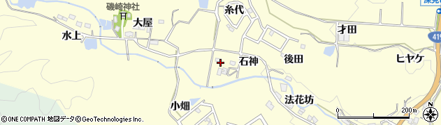 愛知県豊田市深見町（石神）周辺の地図