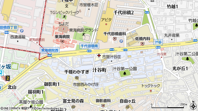 〒464-0012 愛知県名古屋市千種区猪高町猪子石猪々道の地図