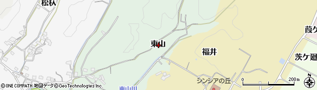 愛知県長久手市東山周辺の地図