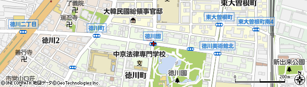 徳川園周辺の地図