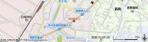 御宿駅入口周辺の地図