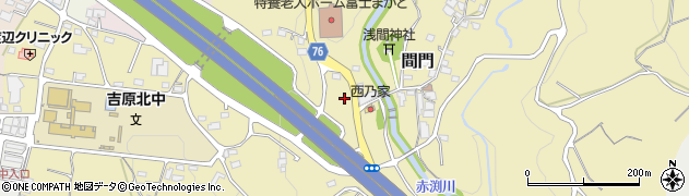 静岡県富士市間門194周辺の地図