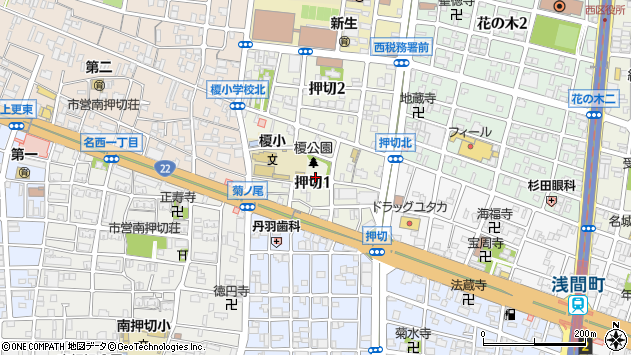 〒451-0063 愛知県名古屋市西区押切の地図