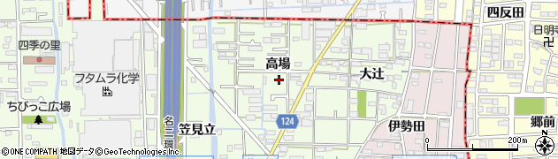 愛知県大治町（海部郡）西條（高場）周辺の地図