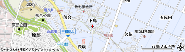 愛知県長久手市岩作下島46周辺の地図