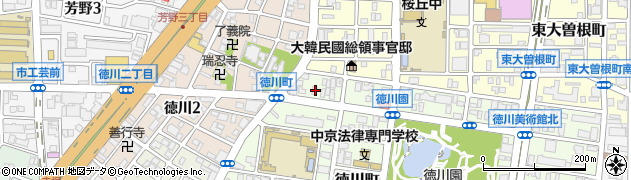 愛知県名古屋市東区徳川町2116周辺の地図