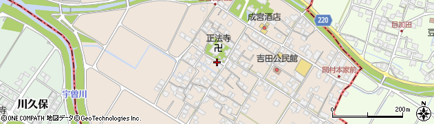 滋賀県豊郷町（犬上郡）吉田周辺の地図