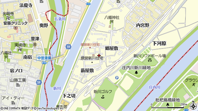 〒452-0916 愛知県清須市下河原の地図