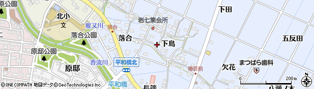 愛知県長久手市岩作下島37周辺の地図