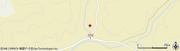 京都府南丹市日吉町生畑（出合）周辺の地図