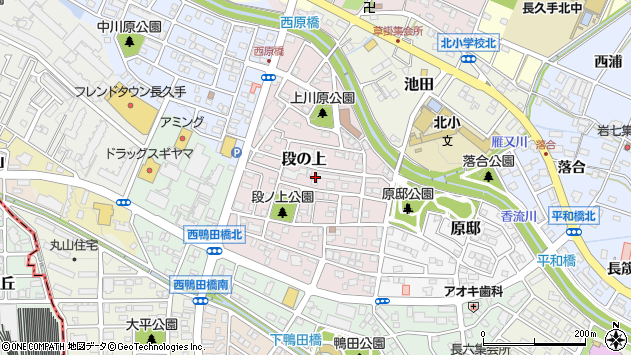 〒480-1162 愛知県長久手市段の上の地図