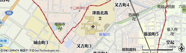 愛知県津島市又吉町周辺の地図