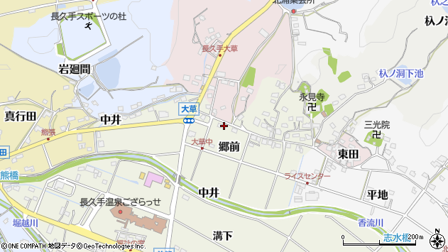 〒480-1304 愛知県長久手市郷前の地図