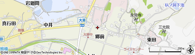 愛知県長久手市郷前周辺の地図
