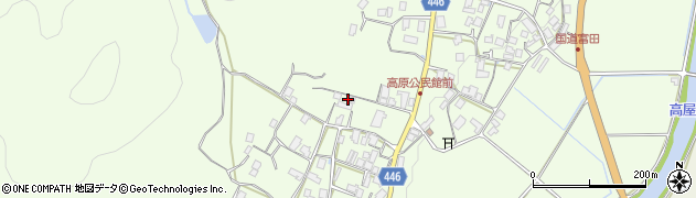 京都府船井郡京丹波町富田谷口周辺の地図