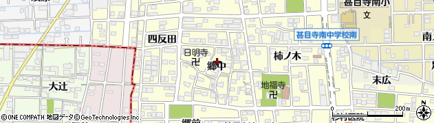 愛知県あま市本郷（郷中）周辺の地図