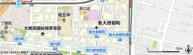 愛知県名古屋市東区東大曽根町周辺の地図