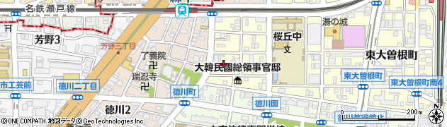 愛知県名古屋市東区東大曽根町2周辺の地図