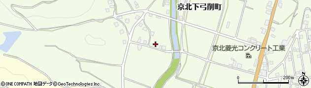 京都府京都市右京区京北下弓削町中垣内周辺の地図