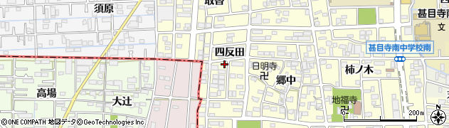 愛知県あま市本郷（四反田）周辺の地図