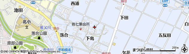 愛知県長久手市岩作下島24周辺の地図