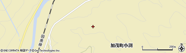 岡山県津山市加茂町小渕686周辺の地図