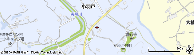 千葉県勝浦市小羽戸399周辺の地図