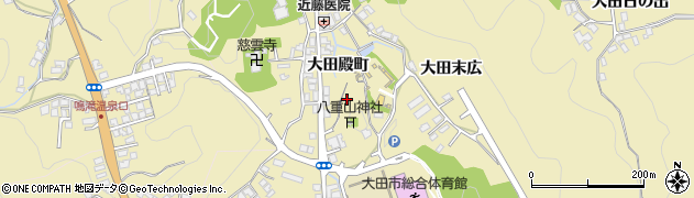 島根県大田市大田町（大田殿町）周辺の地図