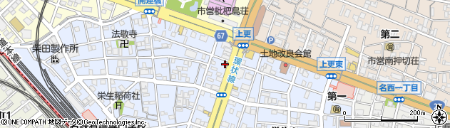 名古屋上更通郵便局周辺の地図